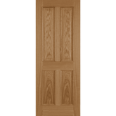 Oak 4 Panel Internal Fire Door